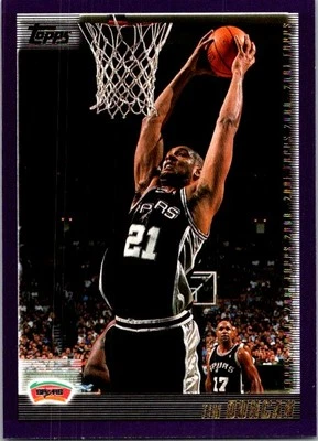 2000-01 Topps #60 Tim Duncan basketball card 11GG - Image 1 of 2