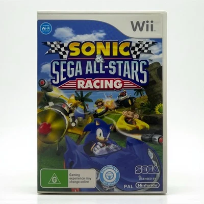 Sonic & Sega All-Stars Racing Nintendo Wii & Wii U - Complete w Manual - Tested - Image 1 of 4