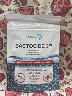 DISCUS X -BACTOCIDE 1 - 20G -DISCUS FISH - NATURAL BACTERIA DESTROYER (EXTERNAL) - Image 1 of 4