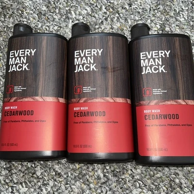 Every Man Jack Body Wash Cedarwood 16.9 Fl Oz each - 3 PACK - Image 1 of 3