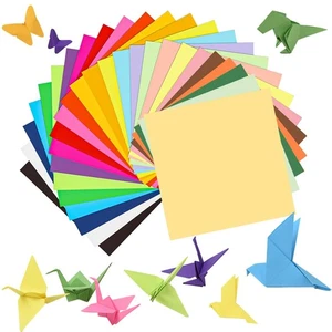 SiluFlorid 300 Sheets Origami Paper, 25 Colors Origami Paper 6x6, Double Sided - Picture 1 of 7