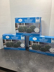 150 cool white &blue random twinkle net light - Picture 1 of 5