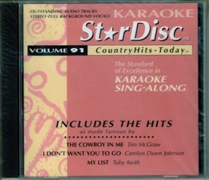 Star Disc Karaoke CD+G SD91 - Country Hits Today - Picture 1 of 2