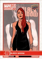 2021-22 Upper Deck Marvel Annual Trading Cards #8 Black Widow