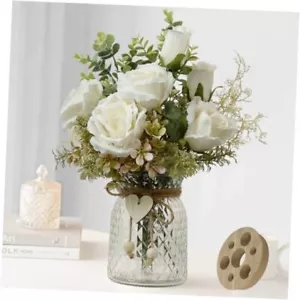 Fake Flowers in Vase,Faux Flowers for Vase with a Flower - Picture 1 of 7