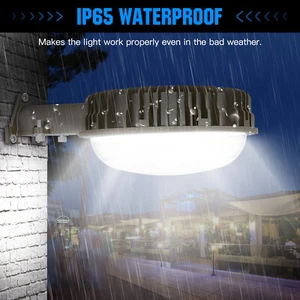 80W LED Barn Light 9600lm Dusk to Dawn Outdoor Security Flood Lights -Wall Mount - Picture 1 of 12