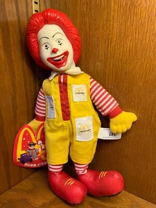 Figura Ronald McDonald 1997 11" (cabeza de plástico, cuerpo de felpa) con etiqueta - Imagen 1 de 7
