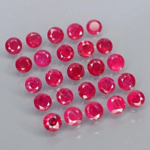 Lot de 25 rubis de Mozambique, taille diamant/1,93 carats (Chauffés uniquement ) - Picture 1 of 3