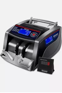Money Counter with/ Counterfeit Bill Detector, sorter machine Electronic Digital - Picture 1 of 2