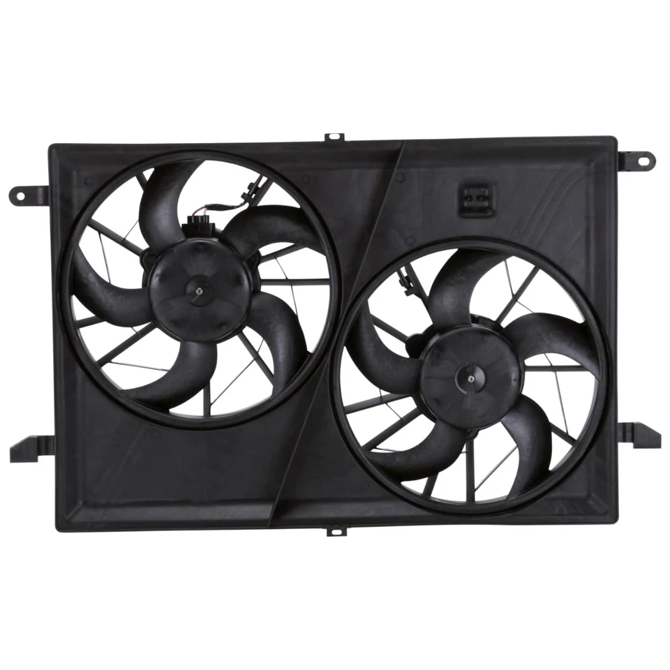 Conjunto de ventilador de radiador y condensador doble TYC 621930 Foto 1 de 4