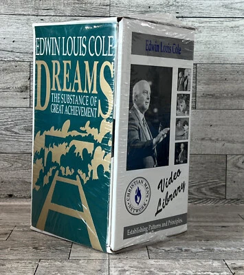 Dreams: The Substance Of Great Achievement By Edwin Louis Cole VHS Box Set RARE - Image 1 of 4