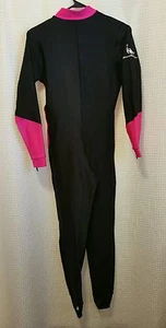 DIVE MASTER Pink & Black Full Water Ski Triathlon Scuba Wet Suit Women's Sz 14 - Picture 1 of 5