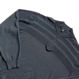 Cutter & Buck Men’s 1/4 Zip Sweater 50% Wool Black XL - Picture 1 of 10