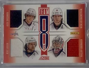 2013-14 SCORE HOCKEY T8-CAP OVECHKIN/BACKSTROM/CARLSON/8 PLAYER PATCH TEAM 8S - Picture 1 of 2