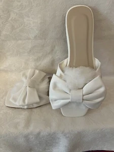 Cuenco blanco o diapositivas de moda talla 10-10 1/2 (42) para mujer - Imagen 1 de 4