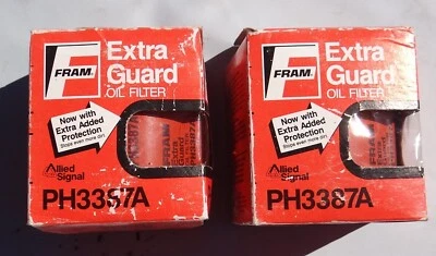 Filtros de aceite 2 marcos protector extra PH3387A 76-91 Chevy Olds Pontiac 80-86 AMC Jeep Foto 1 de 4