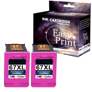 Remanufacturada 2PK CL 67XL Tinta Reemplazo para HP ENVY 6055 6058 DeskJet 2732 2752 - Imagen 1 de 1