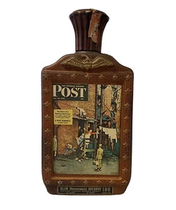 Vtg 76' Jim Beam/Norman Rockwell Bicentennial Bourbon Whiskey Bottle LTD Edition - Picture 1 of 11