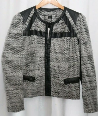NWT Kut from the Kloth for Stitch Fix "Brandon Boucle Faux Leather Trim Jacket" - Image 1 of 4