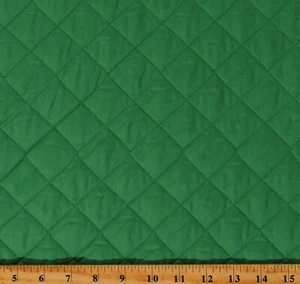 Double-Face Quilted Reversible Green 42" Wide Cotton Fabric by the Yard D265.07 - Picture 1 of 1