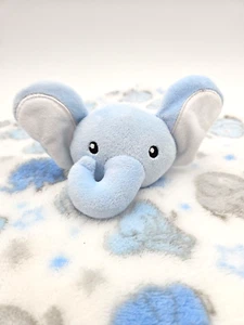 Cutie Pie Baby Blue Elephant Security Blanket Lovey So Soft And Precious!  - Picture 1 of 7