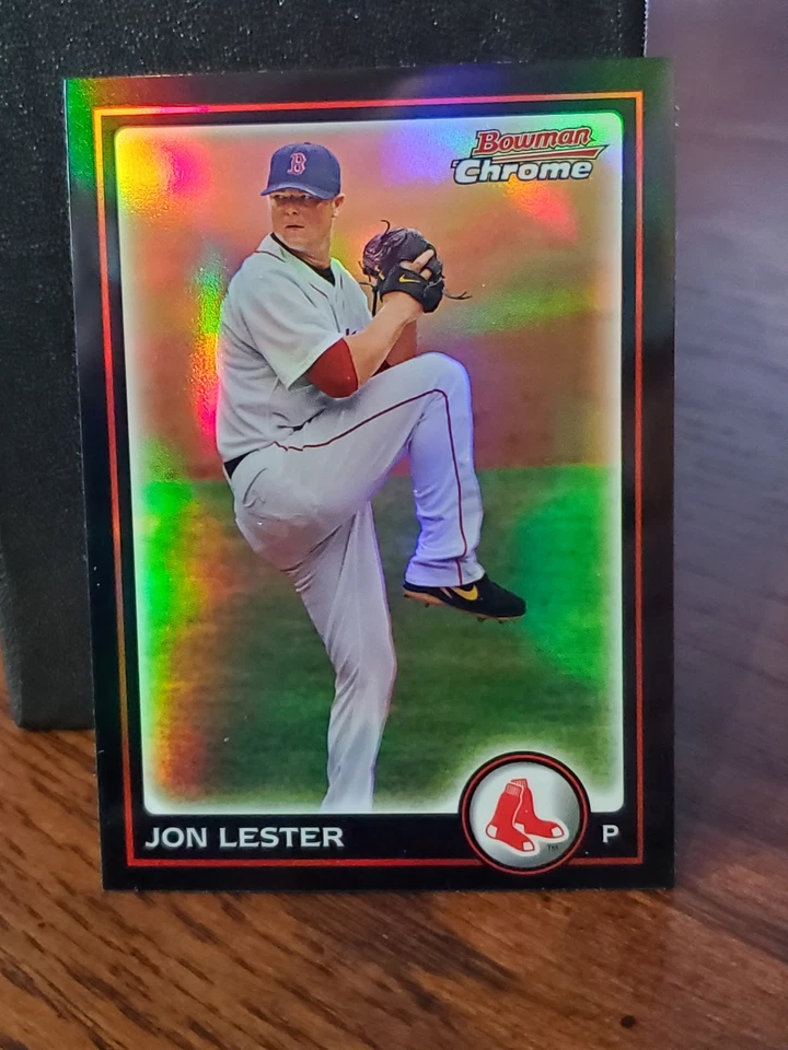 2010 Bowman Chrome Refractor #82 Jon Lester Red Sox - Image 1 of 1