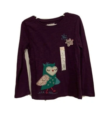 Top de manga larga Jumping Beans púrpura búho - 5 - NUEVO CON ETIQUETAS Foto 1 de 3