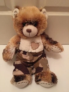 Build A Bear Champ Teddy 15 Zoll braun Plüschtier Stofftier Stiche Valentinstag Junge - Bild 1 von 5