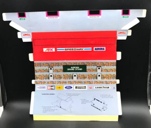 Cartulina AFX Championship Tour Speedway Grand Stand Diorama Aurora Tomy 1989 - Imagen 1 de 8