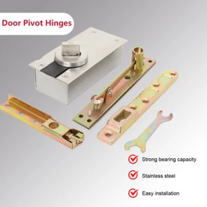 Bearing 400KG Heavy Duty Door Pivot Hinge 360° Rotary Install Up+Down Hinge Sale - Picture 1 of 13