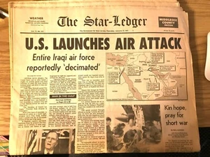 USA LANCIA AIR ATTACK STAR LEDGER 17 GENNAIO 1991 - Foto 1 di 1