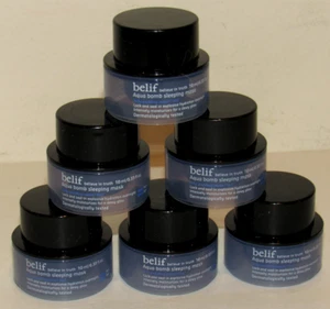 6 Belif Aqua Bomb Sleeping Mask 60 mL 2 Oz TOTAL Equals 80% Of Full Size NWOB - Picture 1 of 1