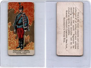Tarjeta de tabaco Kinney N224 1887, militar, Austria, Landwehr húngaro (C9) - Imagen 1 de 1