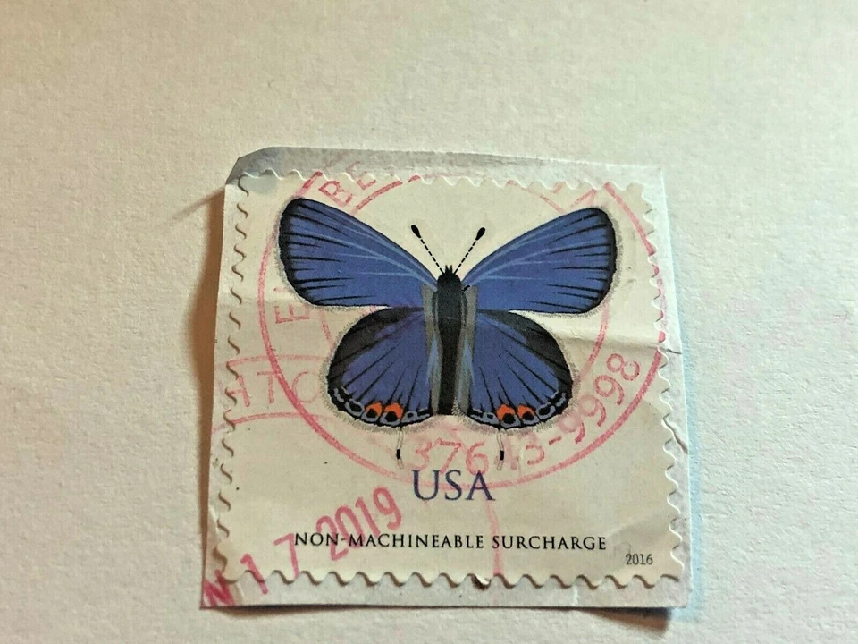 Stamp, USA, Butterfly, Non-Machineable Surcharge, 2019, Used Stamp Collectors - Image 1 of 1