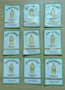 L’ Occitane Amande Shower Oil 9 Pcs Sample Lot Best For Travel 0.2 Fl oz - Picture 1 of 5