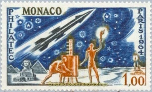 EBS MÓNACO 1964 - FILATEC - Antiguos egipcios + cohete - YT 636 - montado sin montar o nunca montado** - (K1) - Imagen 1 de 1