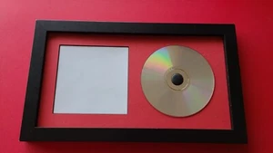 CD Display w/ RED Mat Complete W/ 1" Wide Black Frame 7X12 - Picture 1 of 5