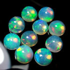 15 Pcs Natural Ethopian Opal 3x3 mm Round Cabochon Gemstone AB-924