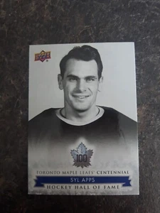 2017 Upper Deck Toronto Maple Leafs Centennial Hall Of Fame Syl Apps - Picture 1 of 2