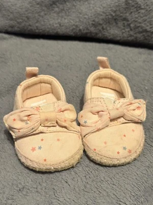 Baby TOMS, Crib Shoes, Pink, Stars, Size 2 - Image 1 of 4