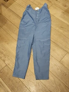 Maternity Jumpsuit Blue Cotton Denim Style - Picture 1 of 8