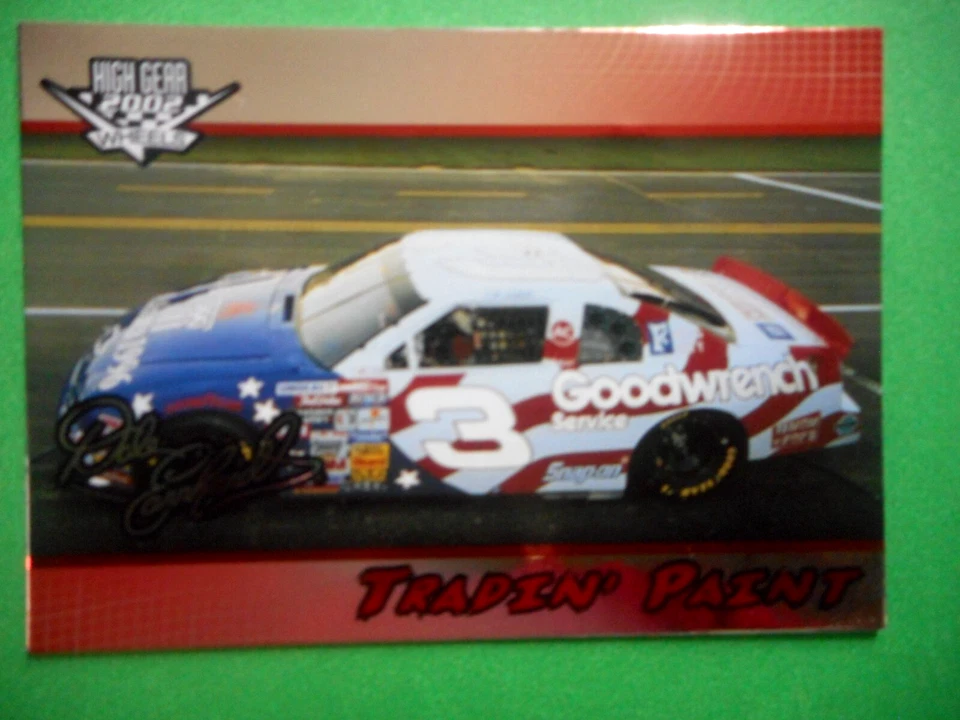 Карта Дейла Эрнхардта 2002 Wheels '96 OLYMPICS R W & BLUE TRADIN КРАСКА DE37 - Изображение 1 из 3