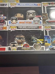 dennis nerdy & dilophosaurus funko pop jurassic park entertainment eart exclusi - Picture 1 of 2