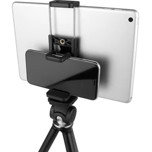 Cell Phone Tripod Adapter Holder Universal Tablets Mount For iPhone Samsung iPad - Picture 1 of 7