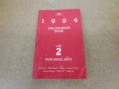 Ford Mustang Crown Victoria Lincoln Mark VIII 1994 manual de especificaciones de servicio Foto 1 de 4