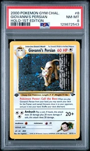 2000 Pokemon Gym Challenge Holo-1st Edition Giovanni'S Persian 8 PSA #8 - Picture 1 of 2