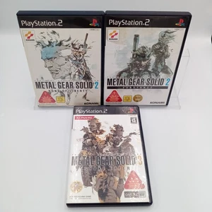 Metal Gear Solid 2 Substance & 3 Lot of 3 Set PS2 PlayStation 2 Japanese CIB - Picture 1 of 9