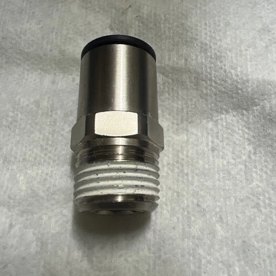 New Legris 3175-62-22 1/2"X1/2" NPT Brass Push Connect Tube Male New Open Box - Image 1 of 3