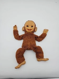 Peluche pupazzo scimmia faccia di gomma Rushton Chico vintage - Foto 1 di 21