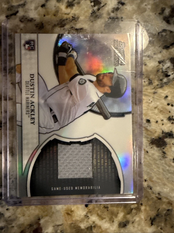 Bowman Sterling Rookie Refractor Relics Dustin Ackley 2011 #RRR-DA Rookie RC Foto 1 de 2